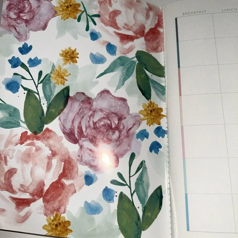 Erin Concern Petite Planner Wellness Log Missing Front Pages And Sticker Sheet
